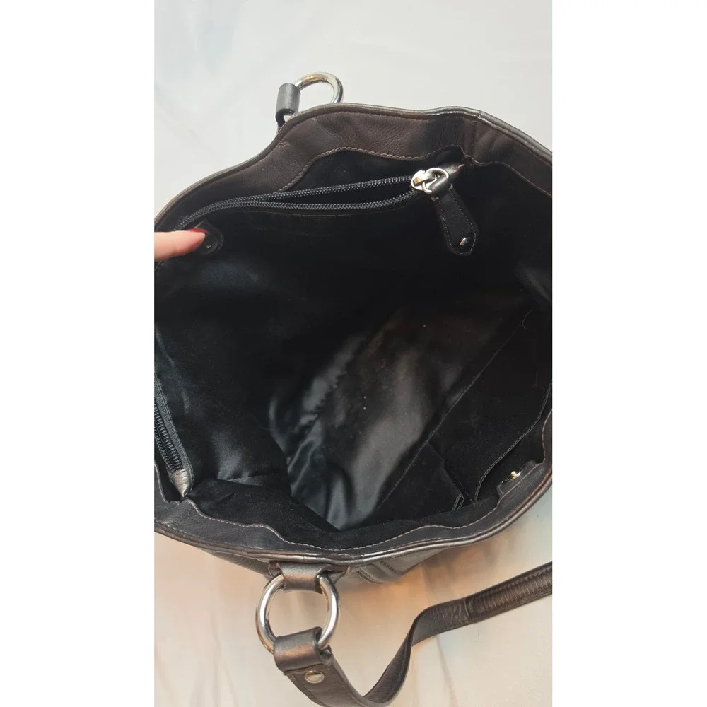 Coach Soho Buckle Flap Hobo Bag  Silver leather Leather Tote F24961